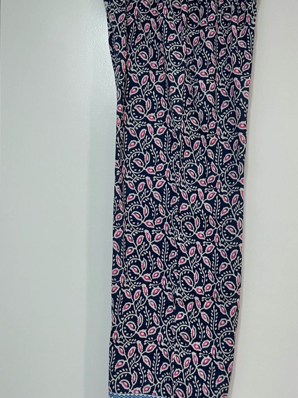 Sundance Zola Wide Leg Pants Women’s S Blue Paisley Cotton Gauze Boho - Picture 15 of 16